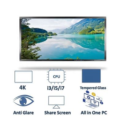 LCDの表示プレーヤーのデジタル表記を広告する8msの赤外線タッチ画面