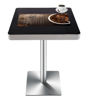 22インチ棒コーヒー テーブルのタッチ画面の広告のキオスクはTのタイプを表示する