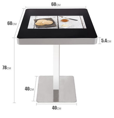22インチ棒コーヒー テーブルのタッチ画面の広告のキオスクはTのタイプを表示する