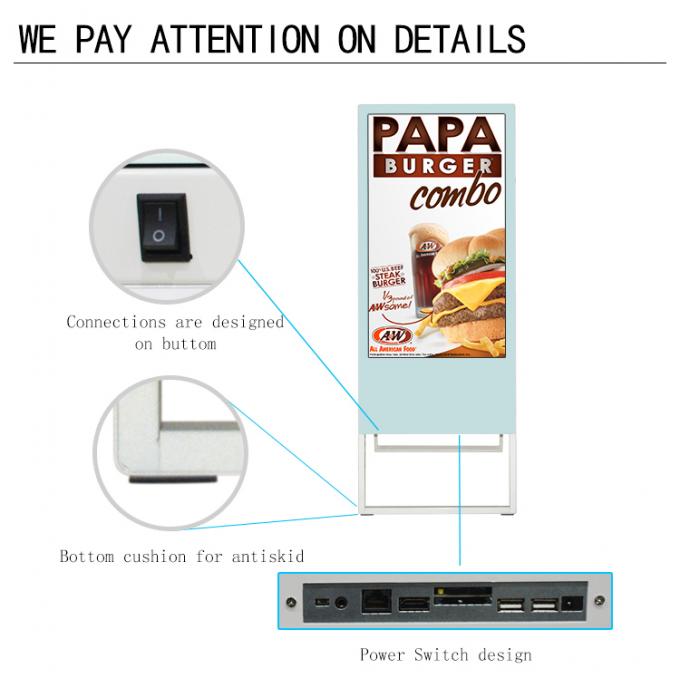 43インチ1080P携帯用lcdの広告プレーヤーのデジタル表記のディスプレイ・モニター