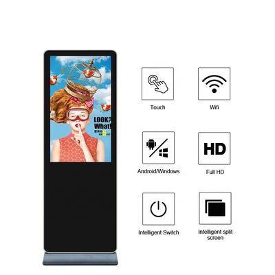 Lcdの広告のタッチ画面の人間の特徴をもつデジタル表記プレーヤー220V